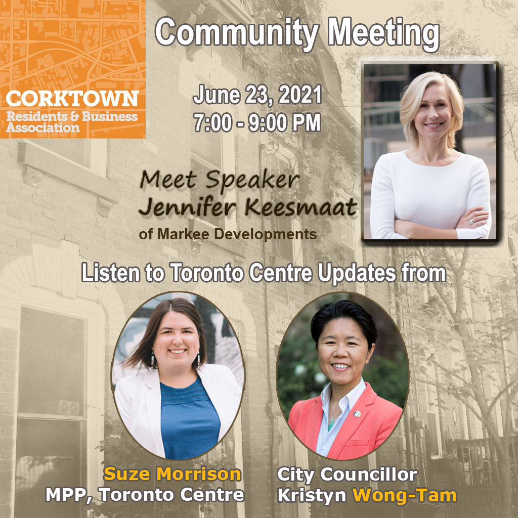 Corktown Public Meeting June 23, 2021- Jennifer Keesmaat of Markee Developments